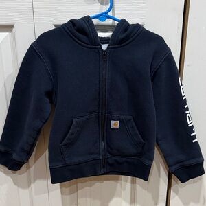 Carhartt Kids Black Zip-Up Hoodie